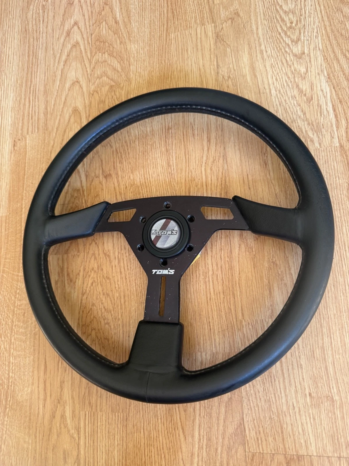 s-l1600-28 TOMS TOM’S RACING STEERING WHEEL HORN TRD AE86 NARDI MOMO RARE SUPRA JZX CELICA - Image 1