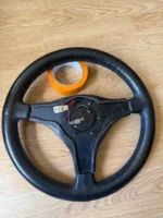 NISMO OLD LOGO STEERING WHEEL 360 RZ1 RARE SKYLINE NARDI MOMO SILVIA SUNNY JDM - Image 4