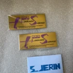 HKS Hokkaido Gold Metal emblem Badge Rare Tokyo For Nismo Greddy ARC GTR Supra