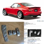 MAZDA MX5 OEM OPTIONAL PEDAL SET NB ROADSTER MIATA MAZDASPEED RARE 90s PEDALS