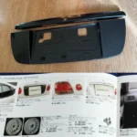TOYOTA ARISTO LEXUS GS300 OPTIONAL TRUNK CARBON JZS161 LICENSE PLATE GARNISH TRD