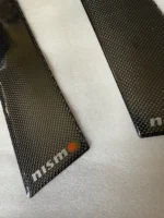 NISMO MID LOGO CARBON B-PILLAR COVERS SKYLINE GTR R34 BNR34 RARE RB26 WHEEL - Image 6