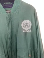 Versace Jeans Couture Jacket Windbreaker Bomber 90s Green L - Image 4