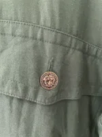 Versace Jeans Couture Jacket Windbreaker Bomber 90s Green L - Image 5