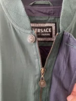 Versace Jeans Couture Jacket Windbreaker Bomber 90s Green L - Image 6