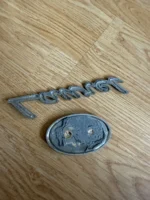 NISSAN LAUREL C35 Medalist Club S Dark Chrome Trunk Emblem Badge - Image 2