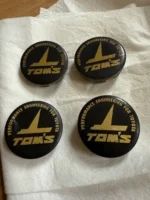 TOM’S TOMS RACING CENTRE CAPS WHEELS RIMS 55mm Rare AE86 80s JDM LEVIN starlet
