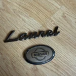 NISSAN LAUREL C35 Medalist Club S Dark Chrome Trunk Emblem Badge