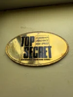 TOP SECRET GOLD 90s TRUNK EMBLEM BADGE RARE FOR SUPRA GTR R32 R33 NISMO REAR HKS - Image 4