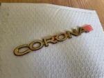 TOYOTA CORONA GOLD OEM EMBLEM BADGE EXIV ST191 CARINA PREMIO RARE TRD JDM 90s