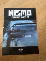 NISMO OLD LOGO MUFFLER EXHAUST BROCHURE SKYLINE GTR R32 BNR32 rare jdm r33 hks