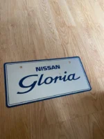 NISSAN GLORIA Y32 Y32 DEALER DISPLAY LICENSE PLATE RARE NISMO JDM BUMPER VIP - Image 3